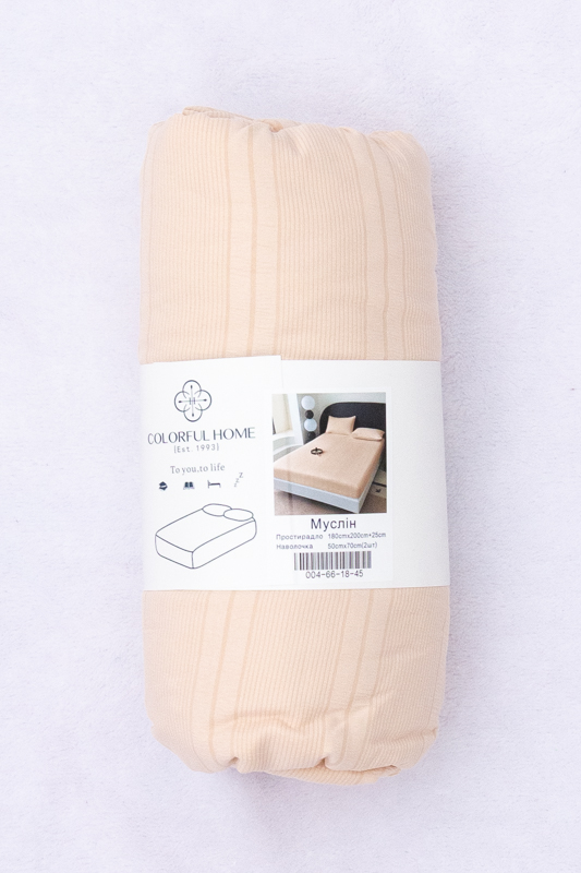 Простирадло на резинці + 2 наволочки